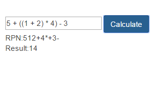 Simple text calculator